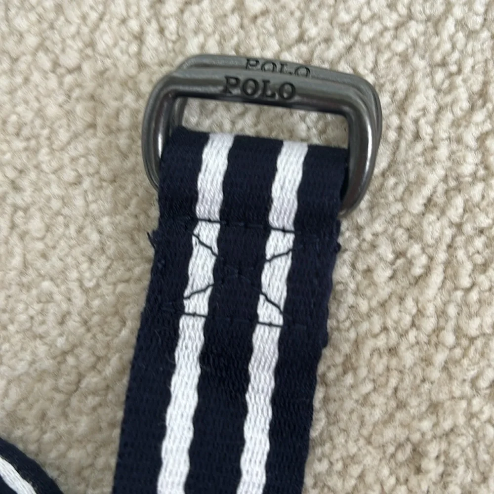Polo  Ralph Lauren navy blue  and white belt